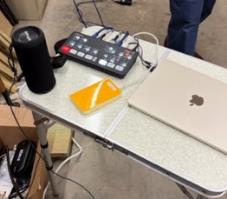 The new video recording and mixing setup